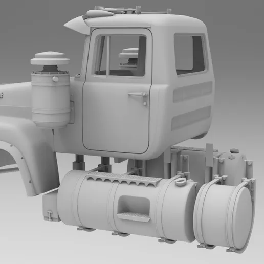 1/25th 3d printed Valueliner day cab kit by Alpha Centauri