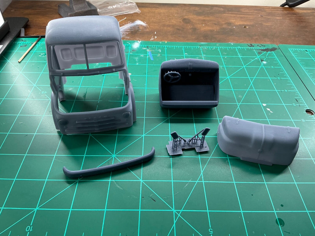 1950 Dodge COE Truck resin 3D printed 1/25 scale model