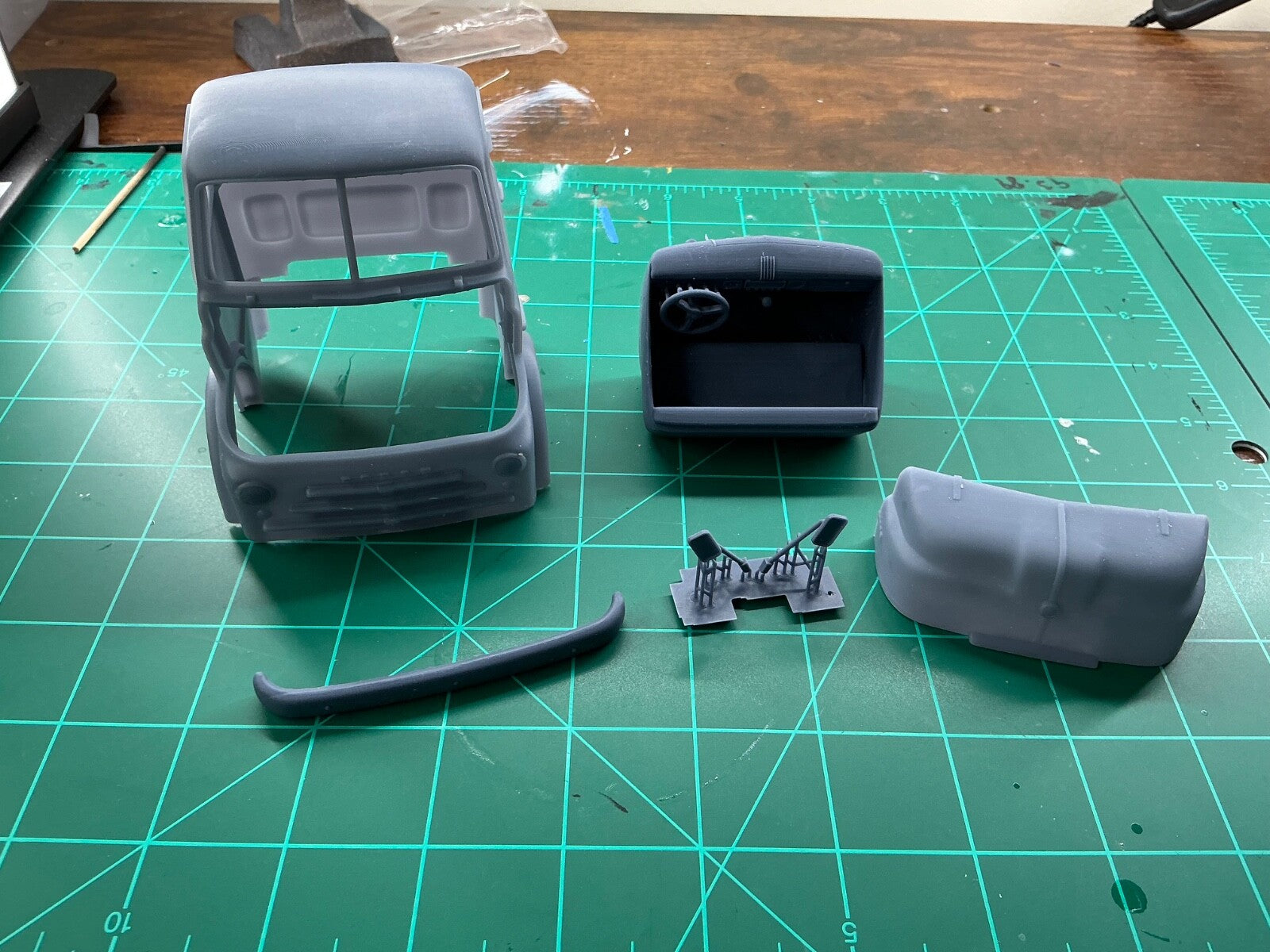1950 Dodge COE Truck resin 3D printed 1/25 scale model