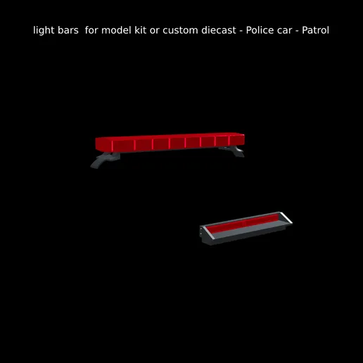 1/25 resin 3d printed light bar pack (1 each style) Nahuel Customs