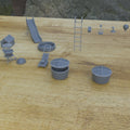 1/25th scale resin 3-D printed outdoor home set by Myportal Studios