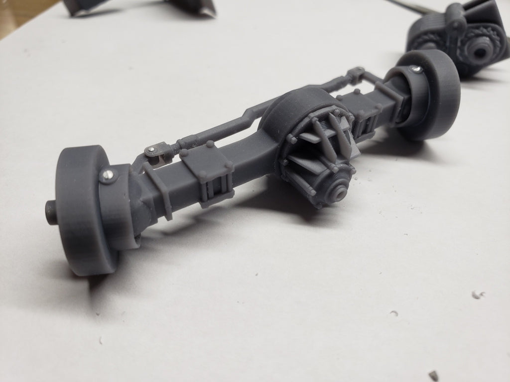 1-50 3d printed FRONT DRIVEN AXLE, HIGHWAY RIG, MONSTER TRUCK...by WC3D