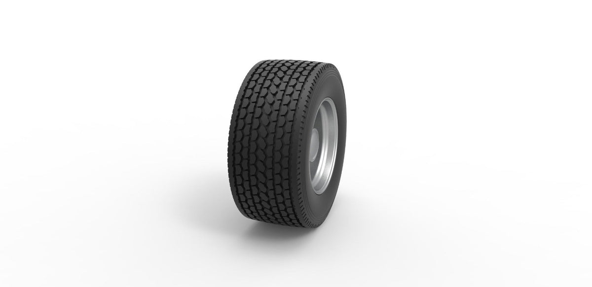 1/25 resin 3d printed super single wheel and tire set by 3D TECH DESIGN