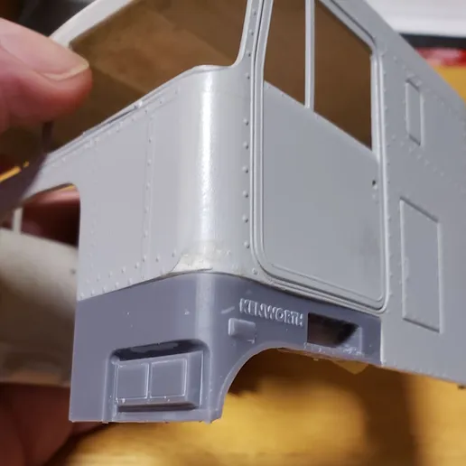 1/25 resin 3d printed KENWORTH COE FRONT FENDER AND HEADLIGHT UPGRADE by WC3D