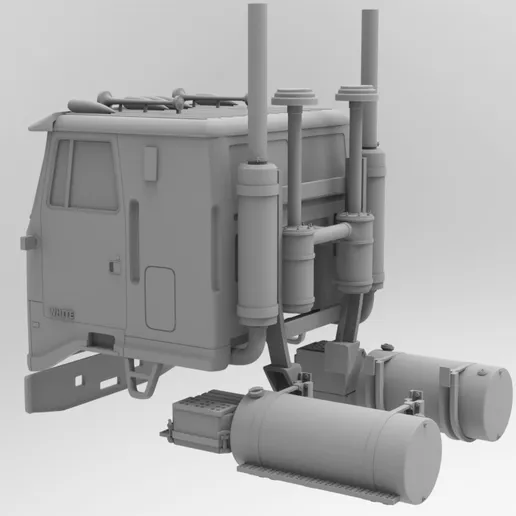 1/25 printed White Road Commander 88” sleeper cabover by Alfa Centauri