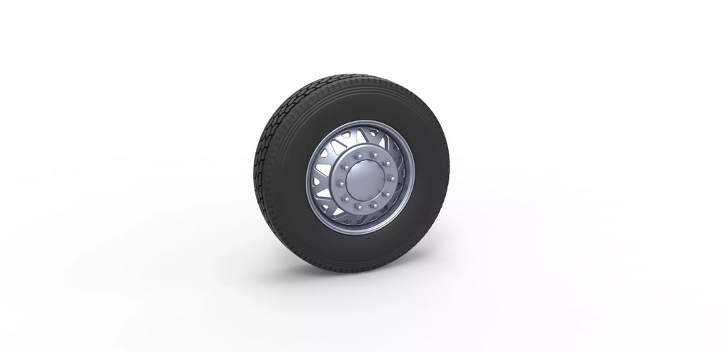 1/25 resin 3d printed custom wheel an tire set by 3D TECH DESIGN