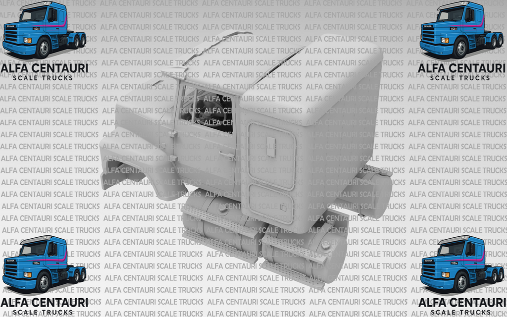 1/25 printed  FORD LN / LNT 8000 / 9000 93.3 BBC sleeper by Alfa Centauri