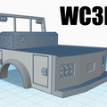resin 3d printed ONE TON UTILTY BODY 1/25-24TH SCALE WC3D