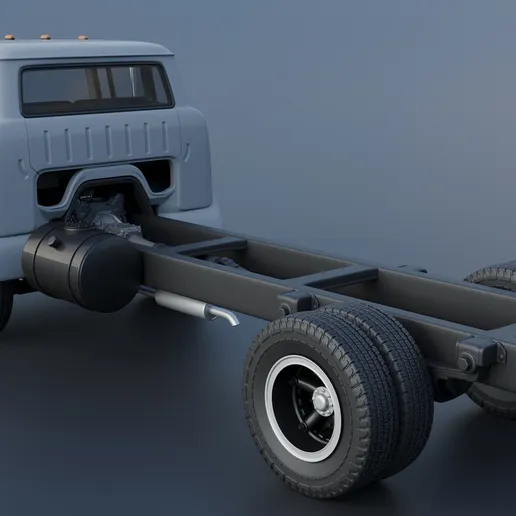 1/25 resin 3d printed Ford C600 by Andrey Bezrodny