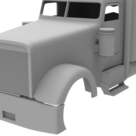 1/25th resin 3d printed Freightliner Classic XL MOB SLED  by Alpha Centauri
