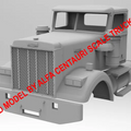 1/25th resin 3d printed Autocar AT64F day cab by Alfa Centauri