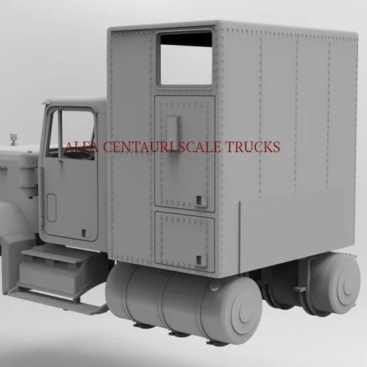 1/25 resin printed 1980 GMC General with Bandit sleeper by Alfa Centauri