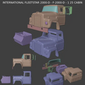 1/25th scale 3d printed resin International Fleetstar 2000-D by  Nahuel customs