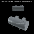 1/25th resin 3d printed old school semi fuel tank  by Nahuel Customs