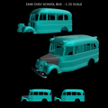 1/25 resin 3d printed 1940 Chevy  bus by Nahuel Customs