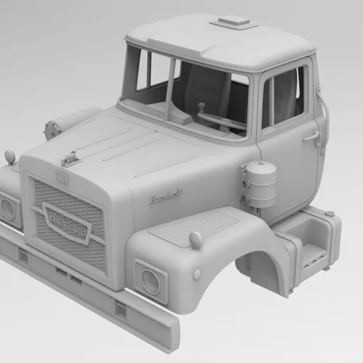 1/25 resin 3d printed BROCKWAY 758 cab by alfa centauri