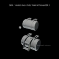 1/25 resin 3d printed fuel tanks with ladder ( 1 tank of each)by Nahuel Customs