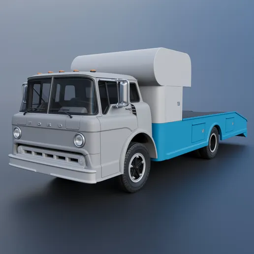 1/25 resin 3d printed Ford C600 ramp truck by Andrey Bezrodny