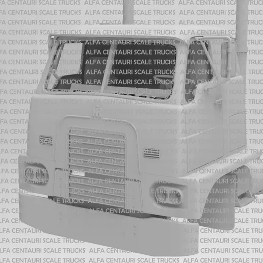 1/50 3d INTERNATIONAL EMERYVILLE 81 INCH CAB kit by Alfa Centauri