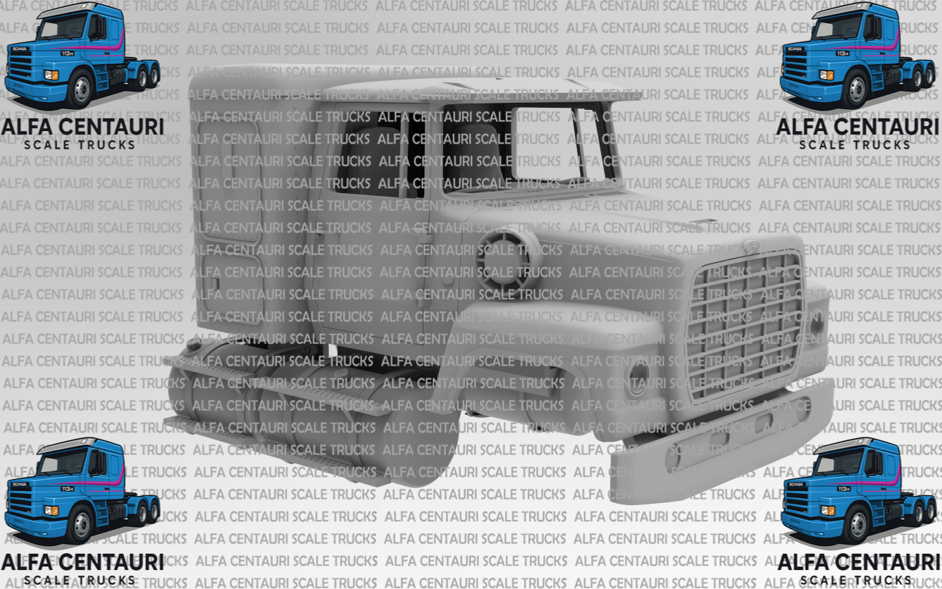 1/25 printed  FORD L / LN 8000 / 9000 105.3 BBC  w/36” sleeper by Alfa Centauri