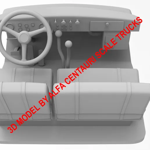 1/55th resin 3d printed MACK LJSWX 1953 1/25 SCALE CAB by alfa centauri