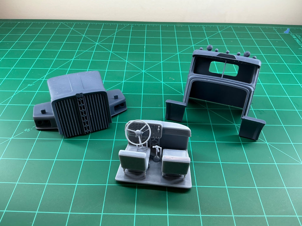 1/50th scale 3d printed resin Diamond Reo Raider cab  by Alfa Centauri