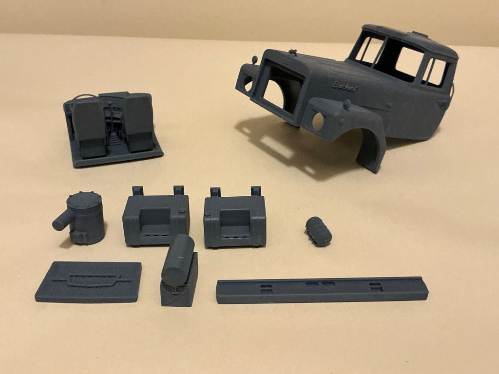 1/25 resin 3d printed Brockway 760 cab model kit.