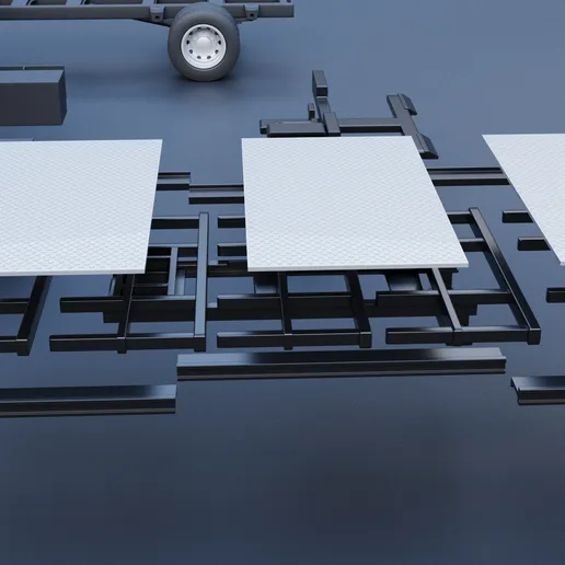 1/25 resin 3d printed tow bed by Andrey Bezrodney