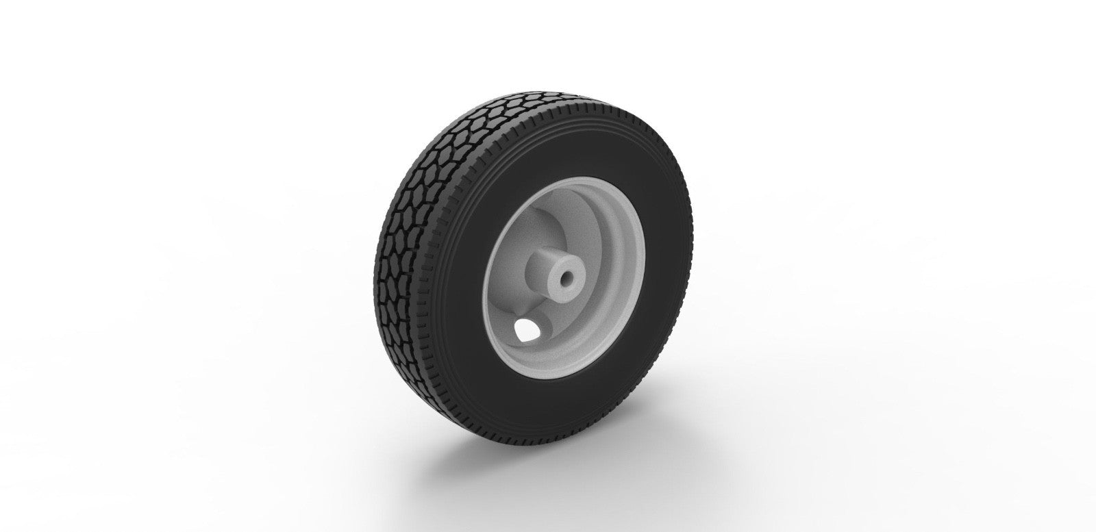 1/25 scale resin 3d printed 2 hole wheels and tires set by by 3D Tech Design