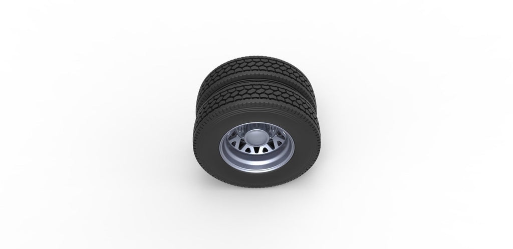 1/25 resin 3d printed custom wheel an tire set by 3D TECH DESIGN