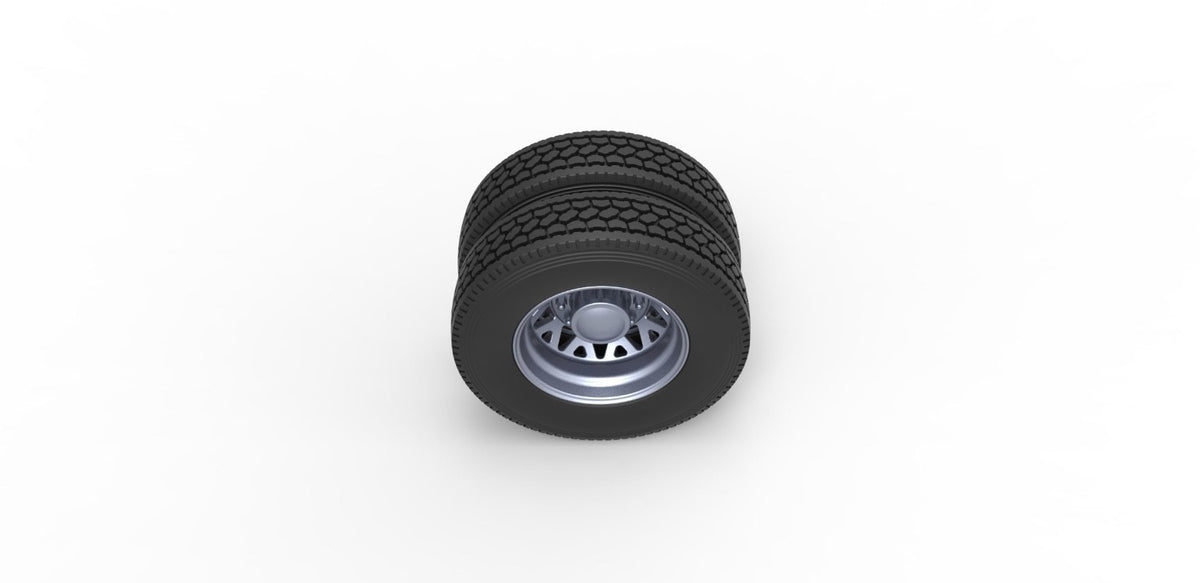 1/25 resin 3d printed custom wheel an tire set by 3D TECH DESIGN