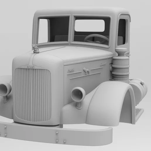 1/25 resin 3d printed 1953 MACK LJ CAB with interior