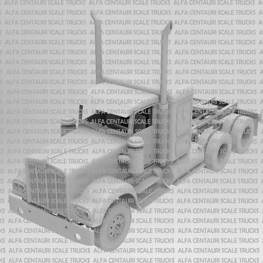1/25 printed Kenworth W900 A w/36” sleeper by Alfa Centauri