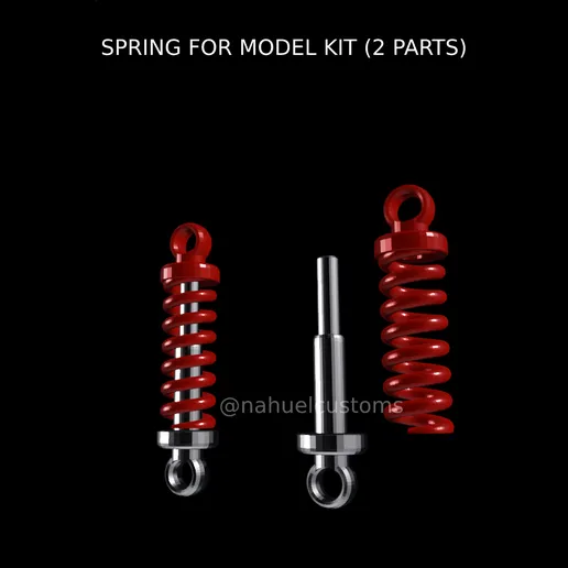 1/25 resin 3d printed spring set up by Nahuel Customs 2 pcs each