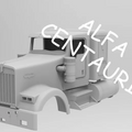 1/25th 3d printed KW W900L 36” flat top sleeper kit by Alpha Centauri