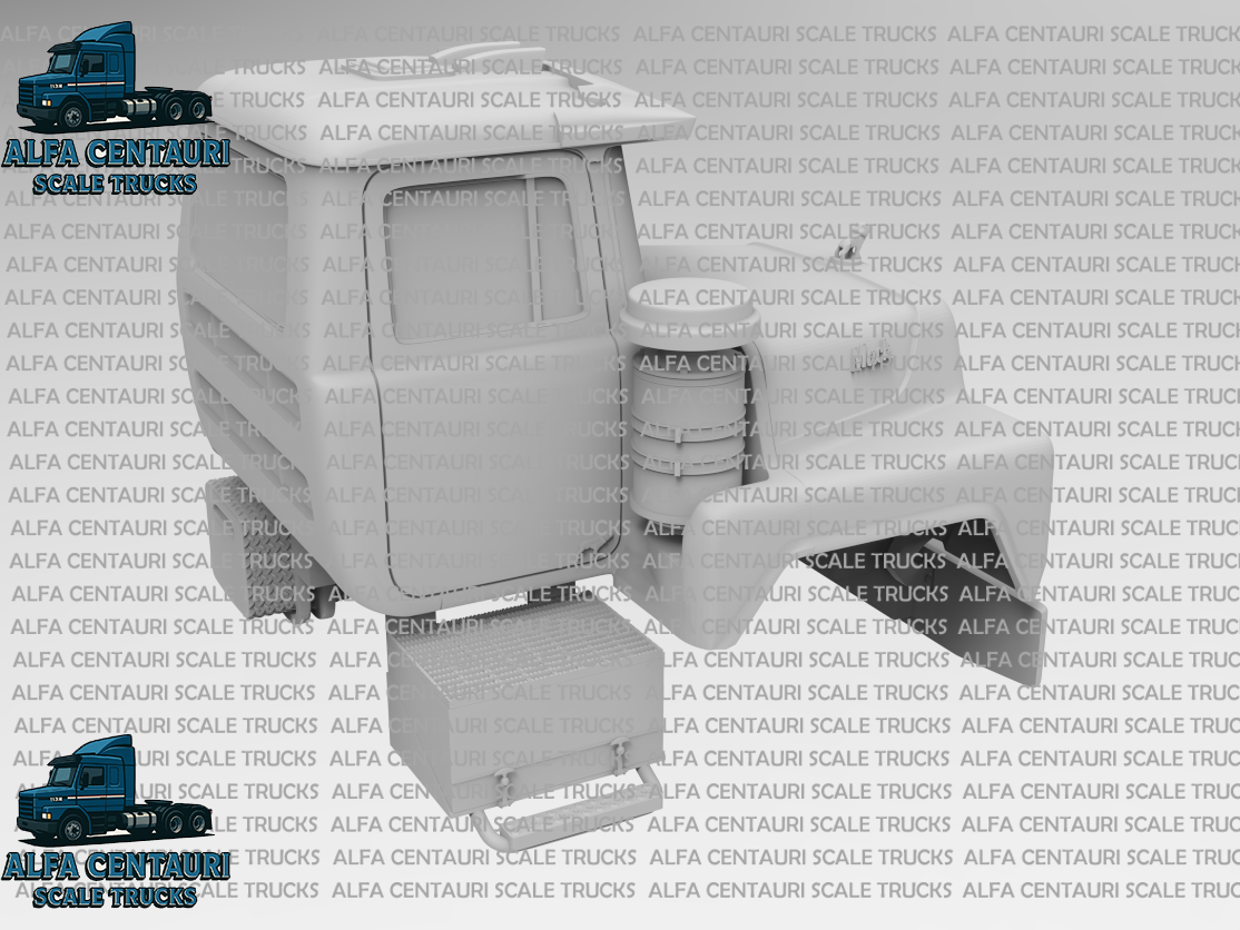 1/25th Scale resin 3d printed Mack U-600 designed by Alfa Cantauri