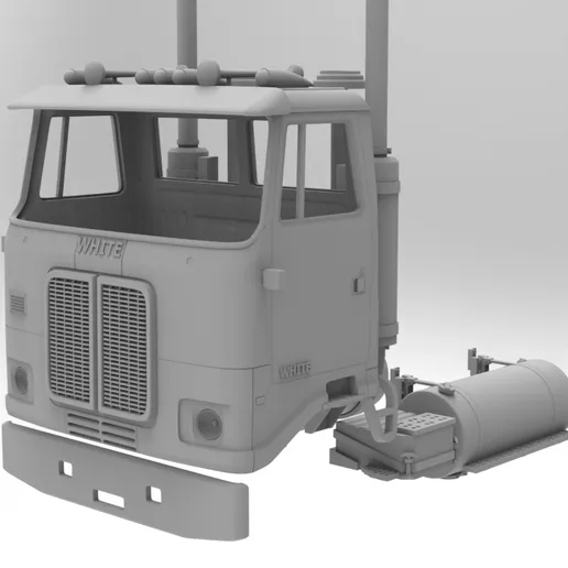 1/25 printed White Road Commander cabover day cab by Alfa Centauri