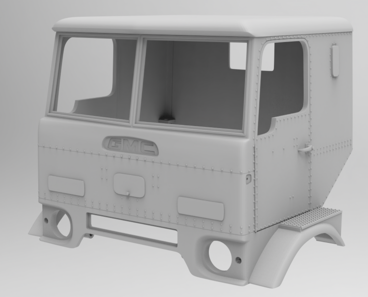1/25th 3d printed GMC CRACKERBOX DFR 8000 SLEEPER CAB