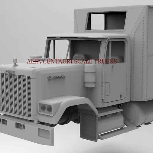 1/25 resin printed 1980 GMC General with Bandit sleeper by Alfa Centauri