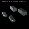 1/25 resin 3d printed euro style fuel tanks (2 pcs each style) by Nahuel Customs