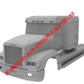 1/25th 3d printed Freightliner FLD 120 mid roof kit by Alpha Centauri