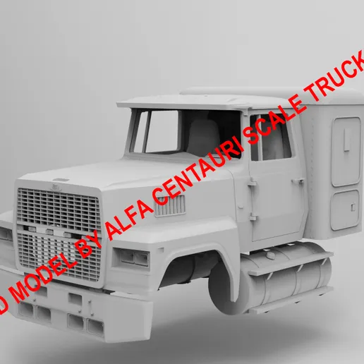 1/25th 3d printed Ford LTL9000 with 36”sleeper kit by Alpha Centauri