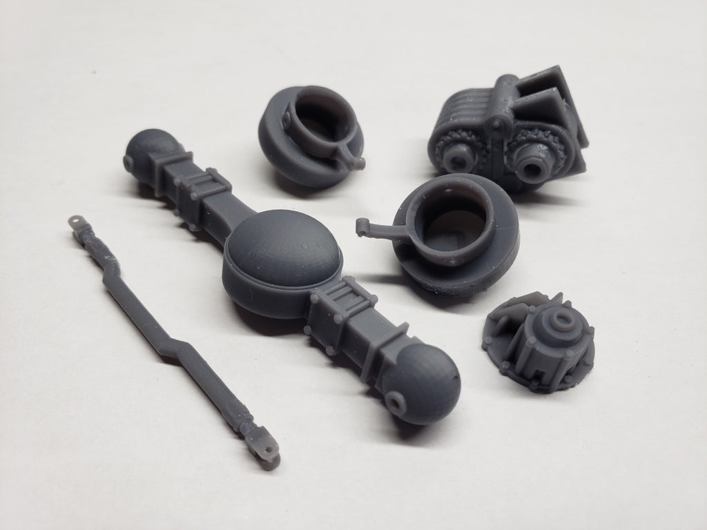 1-50 3d printed FRONT DRIVEN AXLE, HIGHWAY RIG, MONSTER TRUCK...by WC3D