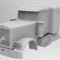 1/24th resin 3d printed Peterbilt 379 w/36" sleeper by Alpha Centauri