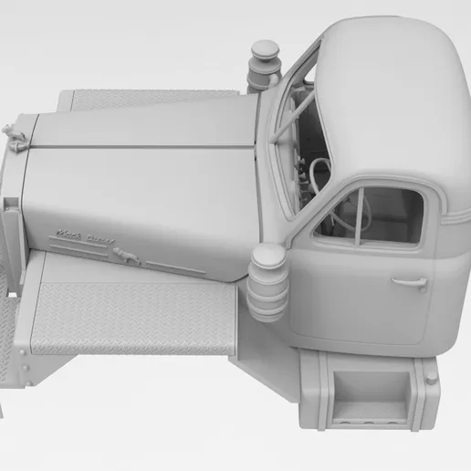 1/48 resin 3d printed MACK B-81 FOR MACK ENGINE HOOD 1/25 SCALE CAB