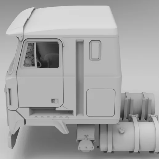 1/25 resin printed MH600 cabover sleeper cab by Alfa Centauri