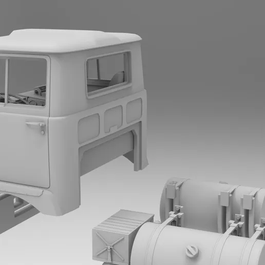 1/25 resin 3d printed HAYES CLIPPER 100 DAY CAB MODEL