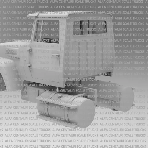 1/25 resin 3d printed FORD LTL 9000 1970 day cab by Alfa Centauri