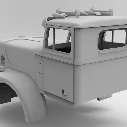 1/50th scale 3d printed resin Diamond Reo Raider cab  by Alfa Centauri