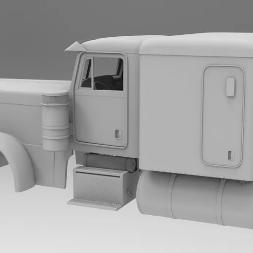 1/24th resin 3d printed Peterbilt 379 w/63” sleeper by Alpha Centauri